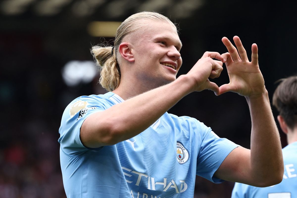 Erling Haaland, goleador del Manchester City.