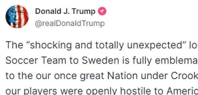 Captura pantalla 'Truth Social'. 