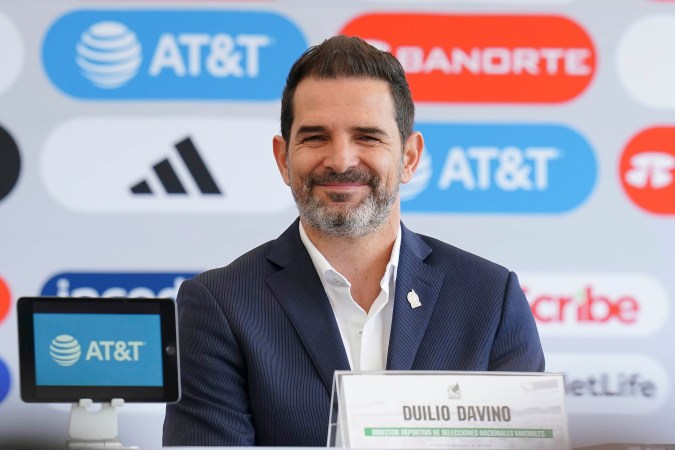 Duilio Davino, durante la presentación de la nueva estructura de la Selección Nacional de México