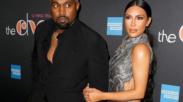 Kanye West y Kim Kardashian cuando aún eran pareja.