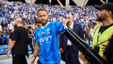 La presentación de Neymar con el Al Hilal.