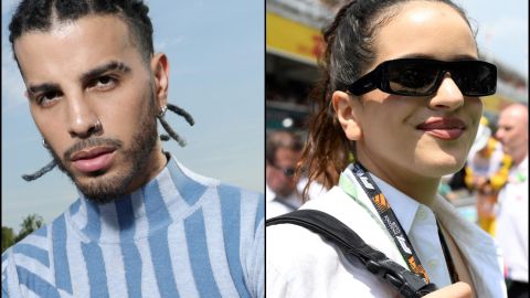 Rauw Alejandro en París y Rosalía en una carrera de la Fórmula 1 en Barcelona.