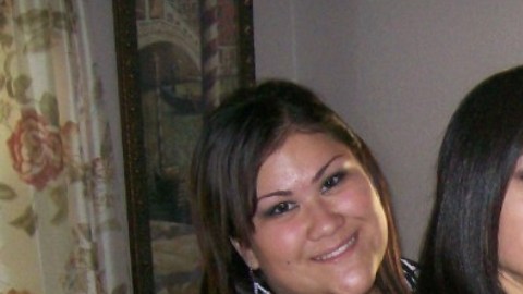 Blanca Arcelia Guerrero con tres de sus seis hijos e hijas.