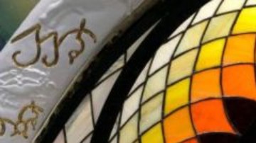 Mosaico de vidrio Tiffany.