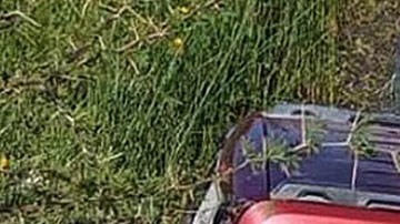 Camioneta volcada en México