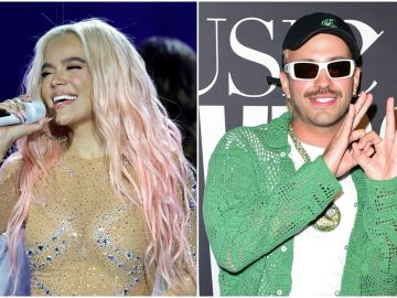 Karol G confirma su relación con Feid en Los Ángeles.