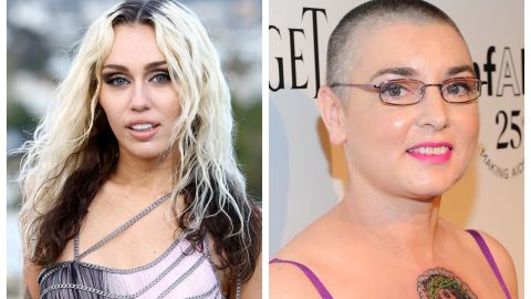 Miley Cyrus y Sinead O'Connor