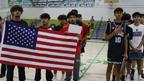 Basquetbolistas del equipo "Los Lobos", campeones de la Copa Oaxaca 2023.