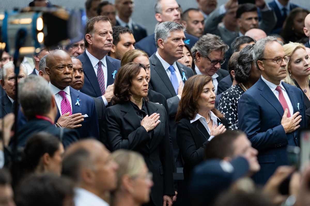 Kamala Harris leads ceremony for 9/11 in New York and Biden does so from Alaska