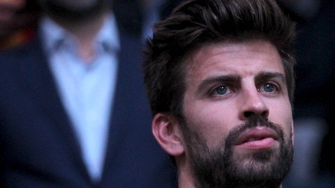 Sahkira y Piqué cuando todavía eran pareja en la Copa Davis 2019.