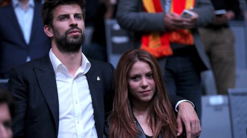 Sahkira y Piqué cuando todavía eran pareja en la Copa Davis 2019.