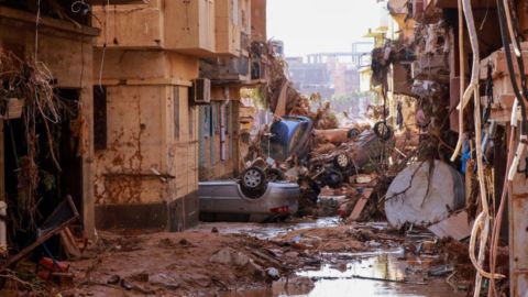 La tormenta Daniel provocó lluvias torrenciales que arrastraron poblaciones enteras de Libia hasta el Mediterráneo.