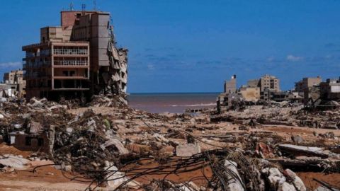 Las inundaciones arrasaron con la ciudad portuaria de Derna.