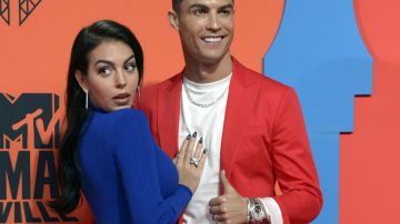 Georgina Rodríguez y Cristiano Ronaldo en los MTV Europe Music Awards.