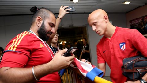 Víctor Mollejo en su época de canterano del Atlético de Madrid.