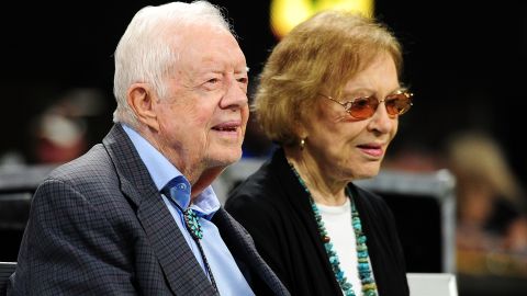 El expresidente Jimmy Carter y su esposa Rosalynn.