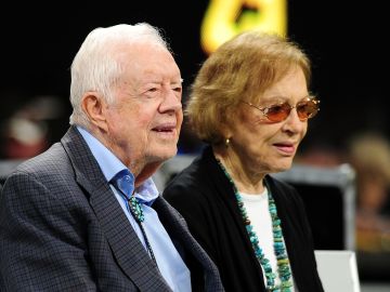 El expresidente Jimmy Carter y su esposa Rosalynn.