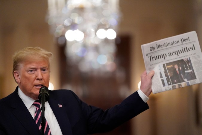 El expresidente Donald Trump fue declarado no culpable en dos juicios políticos.