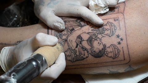 Foto referencial, tatuaje de Messi.