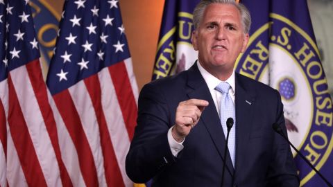 El presidente de la Cámara de Representantes, el republicano Kevin McCarthy.