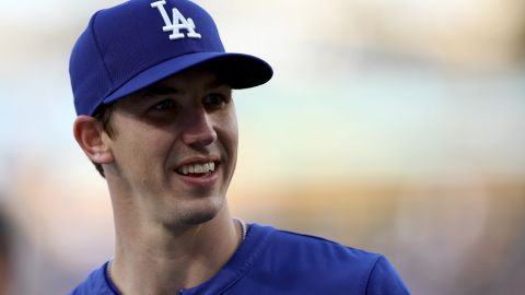 Lanzador de los Dodgers Walker Buehler.