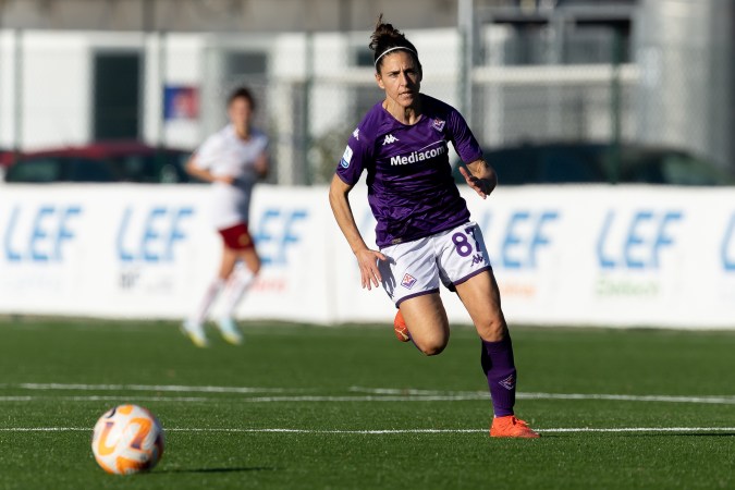 Verónica Boquete con la Fiorentina. Foto: Emmanuele Ciancaglini/Getty Images.