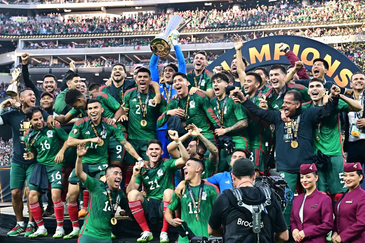 Mexico defeated Panama in the Gold Cup final.  FREDERIC J. BROWN-Getty Images.