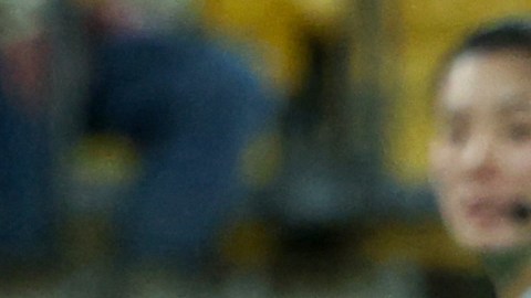 Athenea del Castillo en la Copa del Mundo vistiendo los colores de España.