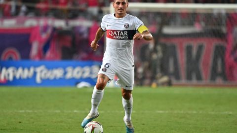 Marco Verratti con los colores del PSG.