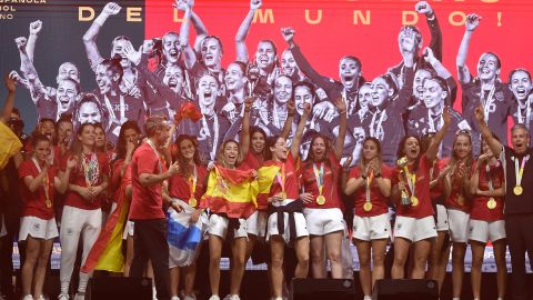 Selección española de fútbol que se coronó hace un mes en el Mundial de Australia-Nueva Zelanda 2023.