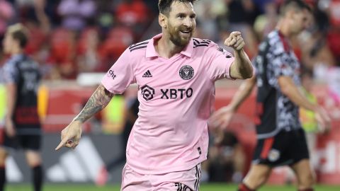 Lionel Messi celebra un gol con el Inter Miami.