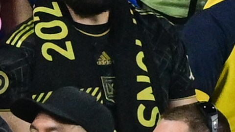 Messi jugando con el Inter Miami.