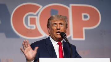 Donald Trump participó en la convención republicana de California el 29 de septiembre de 2023 en Anaheim.