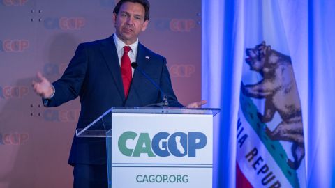 DeSantis participó en la convención republicana de California el 29 de septiembre de 2023 en Anaheim.