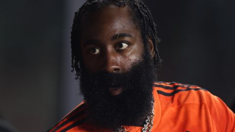 James Harden disfrutó el triunfo del Houston Dynamo sobre el Inter Miami.