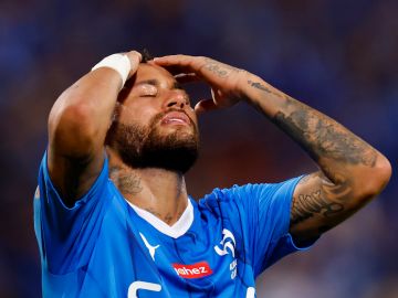 Neymar no ha podido marcar en el fútbol de Arabia Saudita.