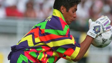 Jorge Campos durante la Copa del Mundo de Estados Unidos 1994.