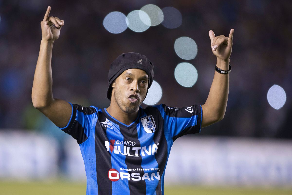 Ronaldinho scored 8 goals with Querétaro.