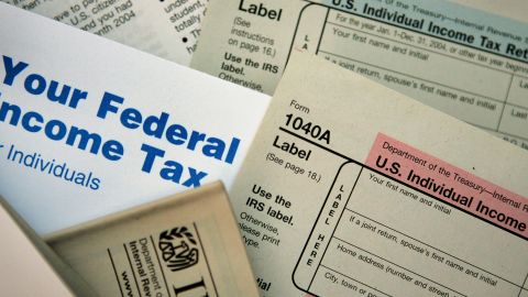 CHICAGO - NOVEMBER 1: Current federal tax forms are distributed at the offices of the Internal Revenue Service November 1, 2005 in Chicago, Illinois. A presidential panel today recommended a complete overhaul of virtually every tax law for individuals and businesses. (Photo Illustration by Scott Olson/Getty Images)