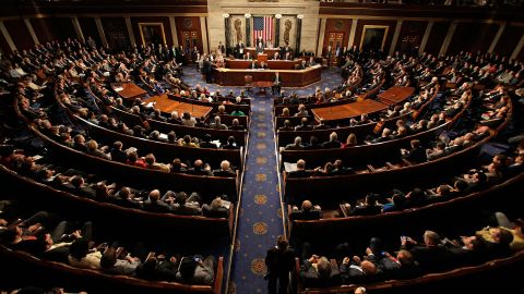 WASHINGTON - JANUARY 08: A joint session of Congress meets to count the Electoral College vote from the 2008 presidential election the House Chamber in the U.S. Capitol January 8, 2009 in Washington, DC. Congress met in a joint session to tally the Electoral College votes and certify Barack Obama to be the winner of the 2008 presidential election. (Photo by Chip Somodevilla/Getty Images)