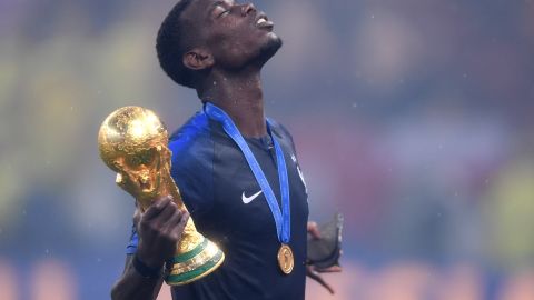 Pogba marcó dos goles en la Copa del Mundo de Rusia.