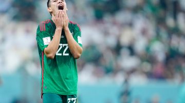 Hirving 'Chucky' Lozano durante el Mundial Qatar 2022 con la selección de México.