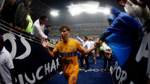 Igor Lichnovsky después de un partido con Tigres.