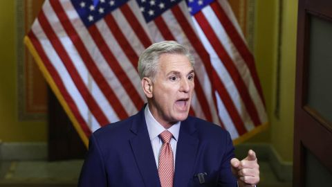 Kevin McCarthy, presidente de la Cámara de Representantes