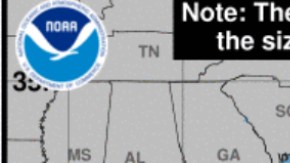 El cono muestra la posible trayectoria del huracán Lee.