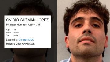 Ovidio Guzmán López está preso en Chicago.