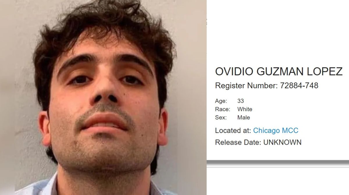Ovidio Guzmán López está detenido en el MCC de Chicago.