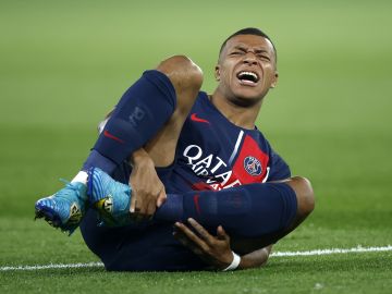 Kylian Mbappé, delantero francés, lesionado en el Clásico PSG vs. Marsella.