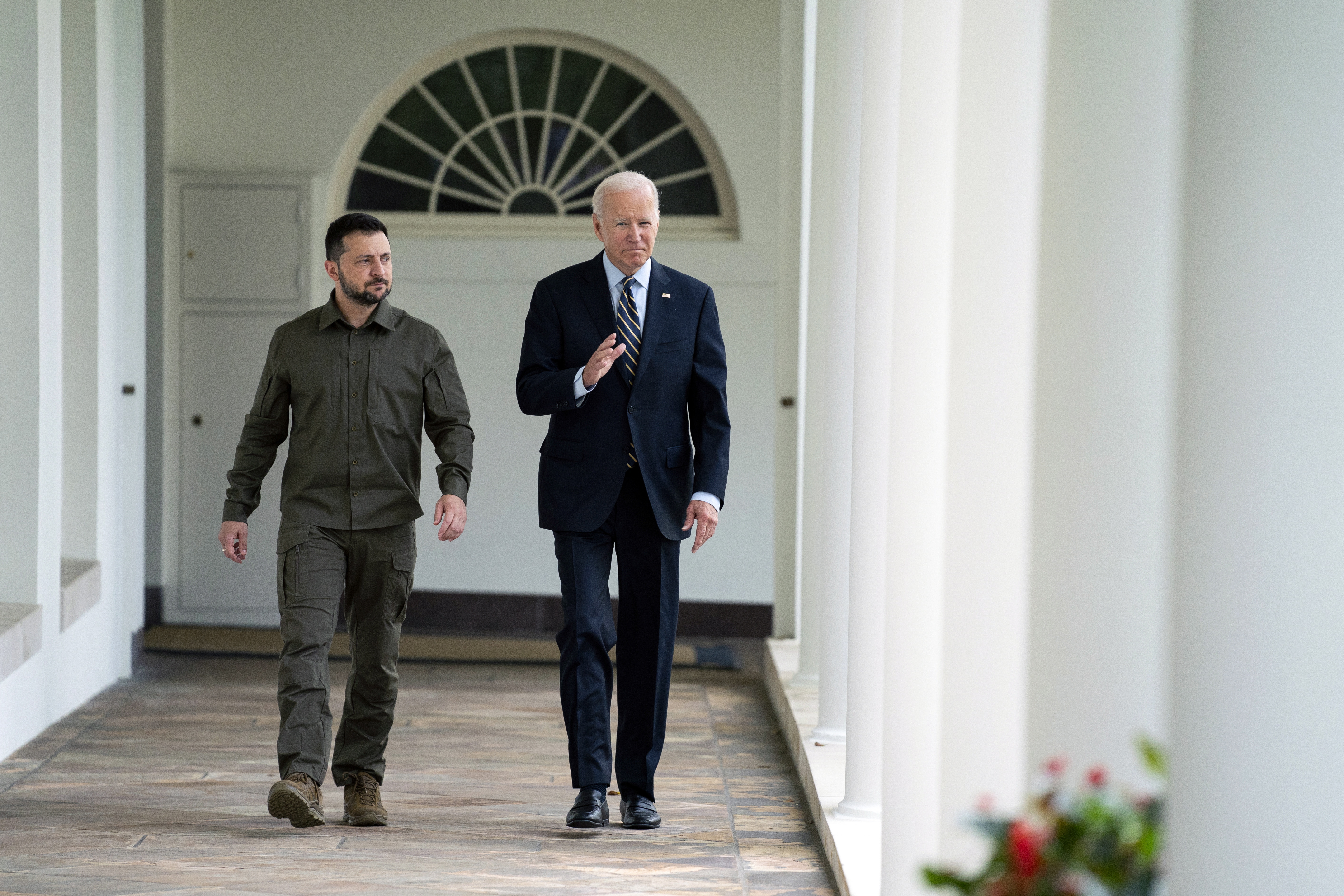 Biden recibió al presidente de Ucrania Volodimir Zelensky en la Casa Blanca.
