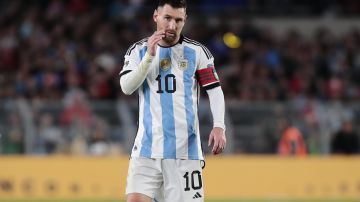 Lionel Messi al inicio de las Eliminatorias Sudamericanas para el Mundial 2026.
